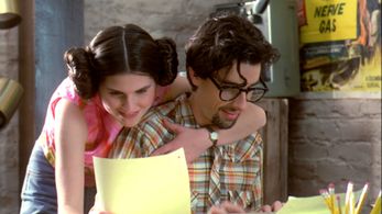 Lisa Jakub and Martin Hynes in George Lucas in Love (1999)