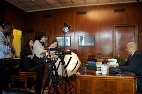 Interviewing Cory Booker for Rutgers Generation at Risk documentary