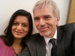 On the set of Goliath with Billy Bob Thornton