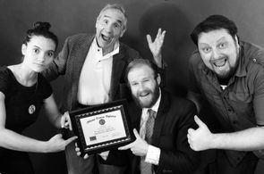 Charlotte Kaufman, Lloyd Kaufman, John Patrick Brennan, and Henry Zebrowski