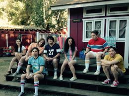 Michael Ian Black, Marguerite Moreau, Zak Orth, Michael Showalter, and Hannah Friedman in Wet Hot American Summer: First
