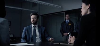 Chris Evans and Devon Diep in Defending Jacob (2020)