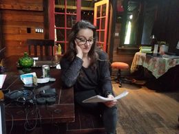 On set of Severed Silence