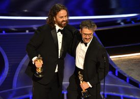 Leo Sanchez Barbosa and Alberto Mielgo at an event for The Oscars (2022)