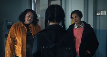 Georgia Goodman and Rina Mahoney in Wednesday (2022)