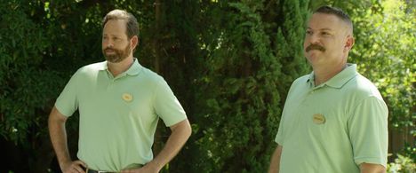 Matt Kaminsky and Eric Womack in Joe Gonzalez' The Proposed