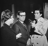 Dick Curtis, William Daniels, and Alice Ghostley in Captain Nice (1967)