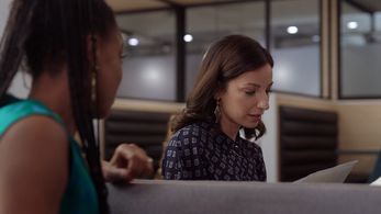 Vanessa Lengies and Michelle Mitchenor in A Date by Christmas Eve (2019)