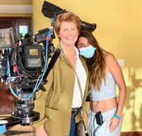 Dana Sparks and Lyndsay Hartley Romeo And Juliet Killers On Set