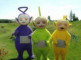 John Simmit, Nikky Smedley, and Dave Thompson in Teletubbies (1997)