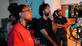 Letia Solomon and Nick Brooks in The Cypher (2020)