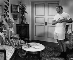 Marlon Brando and Susanne Cramer in Bedtime Story (1964)