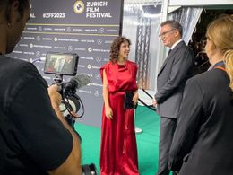 Irina Kastrinidis with Christian Jungen – Artistic Director – Zurich Film Festival