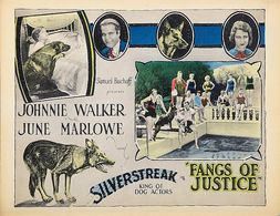 Cecile Cameron, Freddie Burke Frederick, June Marlowe, Johnnie Walker, and Silver Streak in Fangs of Justice (1926)