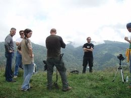 On the top of the Smoky Mountains in North Carolina, directing Adventure Chefs
