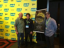 L - R Photographer Robert Oelman, writer producer Jerry Aronson, director producer Jake Oelman of 'Learning To See The W