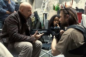 John Travolta and Pierre Morel in From Paris with Love (2010)