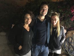 With Tiffany Shepis and Tara Reid on the set of OUIJA HOUSE