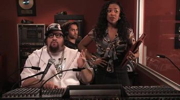 Tanya Chisholm and Stephen Kramer Glickman in Big Time Rush (2009)