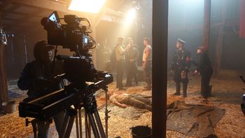 Robert Brecko, Benjamin Schnau, Derek Quick, Christopher Brendan Kistan, Mike Bingaman, and Jeff Seid in Kommando 1944 (