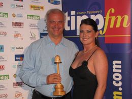 Director Mark Terry accepts the Best Environmental Film Award at the International Film Festival Ireland, Sept. 12, 2009