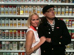 Ann Haugen and Nick Egan at the Art In The Streets opening