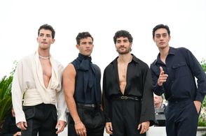 George Steane, Jason Fernández, José Condessa, and Manuel Rios at an event for Strange Way of Life (2023)