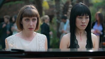 Cecilia Freire and Huichi Chiu in The Longest Night (2022)