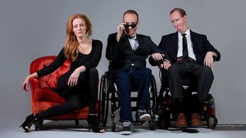 Adele René with her two biological brothers. The reasons she is an advocate for people with disabilities. Both in wheelc