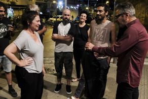 Yuval Banai, Keren Yedaya, and Dudu Tassa in Red Fields (2019)