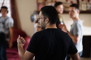 On the set of I PROMISED HER LIFE