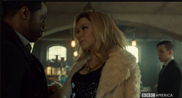 Kevin Hanchard, Tatiana Maslany, and Jordan Gavaris in Orphan Black (2013)