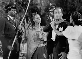 Elizabeth of Toro, Trevor Thomas, and France Zobda in Sheena (1984)