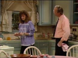 Andrea Elson and Max Wright in ALF (1986)