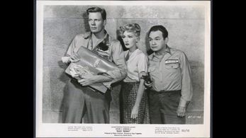 Edward G. Robinson, Peter Graves, and Jean Parker in Black Tuesday (1954)