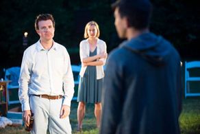 Still of Drew Seltzer, Nina Covalesky, and Connor Johnston in Rabbit Hole at Theater With a View