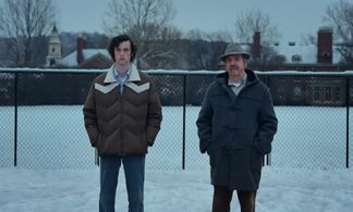Paul Giamatti and Dominic Sessa in The Holdovers (2023)