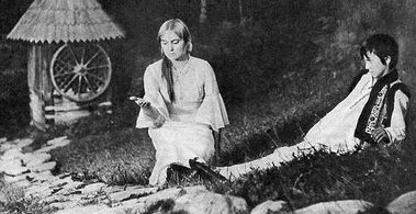 Larisa Kadochnikova and Oleg Polstvin in Bilyy ptakh z chornoyu oznakoyu (1971)