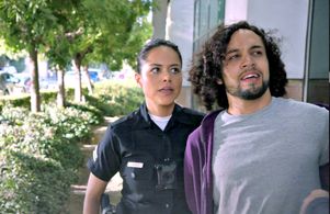 Ian Gregg in The Rookie. S1 E10 - Flesh and Blood. January 2019. With Alyssa Diaz.