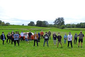 On the set of SLAVE TO THE PAGE