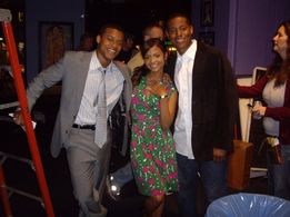 Robert Ri'chard, Christina Milian & Derrex Brady_On Set_Eight Days A Week