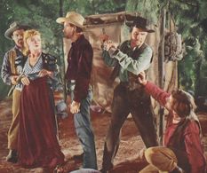 Myrna Dell, John Ireland, Sean McClory, Steve Savage, and Robert B. Williams in Roughshod (1949)