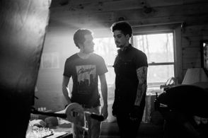 Carlos Garcia de Dios and Joe Bandelli on the set of Cabin Fear (Seclusion)