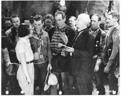 Rex Lease, Bud McClure, Lafe McKee, Tom Santschi, Dorothy Sebastian, and Blackie Whiteford in The Utah Kid (1930)