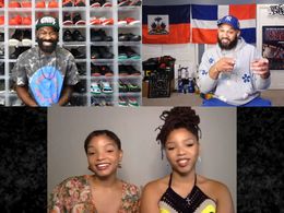 Chloe Bailey, Halle Bailey, The Kid Mero, Desus Nice, and Chloe x Halle in Desus & Mero: A Dickens of a Time (2020)