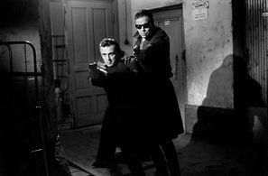 Sakke Järvenpää and Mato Valtonen in Leningrad Cowboys: Thru the Wire (1987)