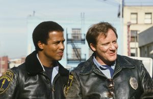 Charles Haid and Michael Warren in Hill Street Blues (1981)