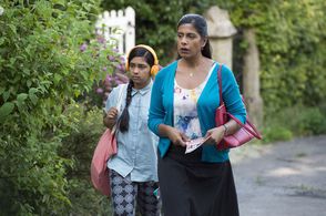 Lolita Chakrabarti and Ria Choony in The Casual Vacancy (2015)