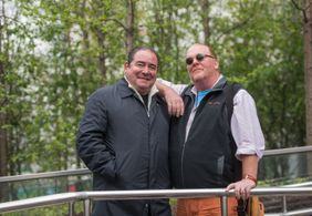 Emeril Lagasse and Mario Batali in Eat the World with Emeril Lagasse (2016)