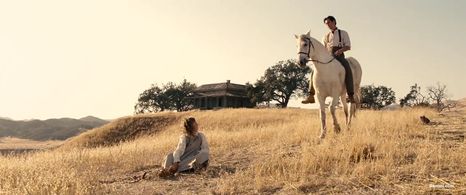 Colin Farrell and Annie Rose Buckley in Saving Mr. Banks (2013)